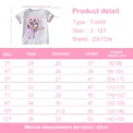 Ruffled Short Sleeve Toddler Girls T-shirt Butterfly Elf Summer Children Tops Cartoon Kids T shirts Casual Baby New Tees - Image 5