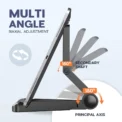 Portable Foldable iPad Stand Compatible 4"-11"Tablet Phone Desktop Plastic Holder For Xiaomi Samsung Huawei Phone Tablet Stand - Image 2