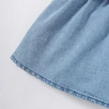 Summer Toddler Baby Girl Fashion Dress Bubble Sleeve Lapel Jeans Casual Dresses Birthday Party Costumes for Kid Girls 1-3 Years - Image 5
