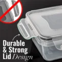 Kitchen Food Contianers Set, Microwave Dishwasher Safe BPA FREE 10pcs 840ML Containers Set With 10stickers and Marker - Image 5