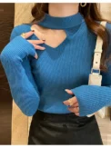Basic Hollow Out Women Sweaters Autumn Winter Tops Slim Jumper Soft Warm Pull Women Pullover Knitted Sweater 2025 - Image 5