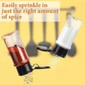 20/1PCS Clear Plastic Spice Bottle Pepper Shaker with Lids Salt Seasoning Jars Barbecue Condiment Bottles Kitchen Accessories - - Image 5