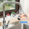 360° Adjustment Kitchen Faucet Extender Dual Mode Water Saving Pressurize Faucet Extender Filter Sprayer Bathroom Kitchen Gadget - Image 5