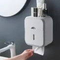 Toilet Paper Holder Reel Tissue Storage Box Wall-Moun Bathroom Rack Waterproof Paper Tissue Holder Punch-free Bathroom accessory - Image 2