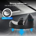 L Head-Up Car Phone Mount Flexible Rotation Phone Holder Stable Anti-Slip Rubber Smartphone Support Universal for 4-7 in - Image 4
