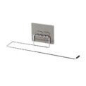 1/4 Of The Kitchen Wall Hanging Paper Towel Rack, Perforation-Free Dish Cloth, Plastic Wrap Stainless Steel Organizer Hooks - Image 5