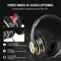 T5 Bluetooth Headphones Over Ear Head Wireless Earphones With Mic Music Headset Gamer Foldable Auriculare Fone For Huawei iPhone - Image 5