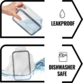 Kitchen Food Contianers Set, Microwave Dishwasher Safe BPA FREE 10pcs 840ML Containers Set With 10stickers and Marker - Image 4