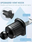 Car Air Vent Clip Mount Hook Gravity Car Phone Holder Smartphone GPS Holder Mobile Bracket Support For IPhone 15 14 13 12 Xiaomi - Image 2