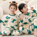 Kids Pajamas for Boys 2 3 4 5 6 7 8 9 10 11 12 13 14 Years Cotton Sleepwear Set Dinosaur Pyjamas Green Children Pijamas Clothing - Image 5