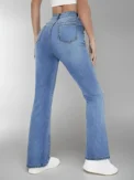New women's hot jeans slimming  style casual versatile high waist washed Denim trousers for women - Image 3