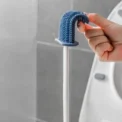 Silicone Toilet Brush With Holder Box Wall Mounted TPR Holder Set Household Artifact Bathroom Daily Cleaning Tools Accessories - Image 2