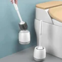 TPR Silicone Head Toilet Brush Wall Mounted Cleaning Brush Long Handle Toilet Brush Bathroom