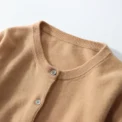 Women Cardigans Sweater O-neck Spring Autumn Knitted Cashmere Cardigans Solid Single Breasted Womens Sweaters - Image 6