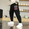 Children's Pants Jogging Sports Boys' Clothing Outdoor Street Simple Number Printed 23 Quality Basketball Pants Kid Trousers - Image 5