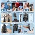 Smart Auto Face Tracking Desktop AI Gimbal for Smartphone & Action Camera 360 Rotation Follow Focus Vlog Kit, Option with Tripod - Image 6