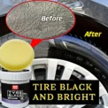 Tire Blackening Coating Wax - Hydrating Luster and Protection, Anti-Aging Tire Care Coating with Sponge Applicator - Image 4