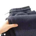 Men's Winter Fleece-Lined and Thickened Loose-Fit Casual Trousers Style Heavyweight Walf Checks Sportswear - Image 5