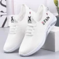 Spring White Casual Shoes Breathable Non-slip Walking Sneakers Men Shoes Outdoor  Comfortable Fashion Lace Up Running Shoes