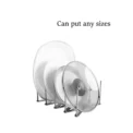 Stainless Steel Bowl Dish Organizer Pot Lid Rack Pan Retractable Foldable Plate Holder Shelf Tableware Storage Kitchen Gadgets - Image 4