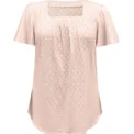 Plus size spring and summer fashionable and elegant hollow tops for women office wear loose ruffle sleeves versatile tops - Image 3