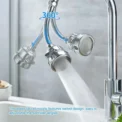 Faucet Adapter Aerator 3 Modes 360 Rotatable Bubbler High Pressure Faucet Filter Extender Water Saving Tap Nozzle Kitchen Gadget