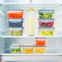 Kitchen Food Contianers Set, Microwave Dishwasher Safe BPA FREE 10pcs 840ML Containers Set With 10stickers and Marker - Image 3