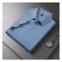 Summer men's Polo solid color classic Polo shirt men's short sleeve top quality leisure business social polo men's casualT-shirt - Image 4