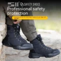 Steel Toe Anti-puncture Protection Safety Shoes Slip Resistant Indestructible Safety Shoes High Top Anti Shock Shoes for Men - Image 6