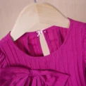 New Popular Baby Girl Dress Solid Color Cute Bubble Sleeve Dress Daily Comfortable Girl Wear Fashion Cute Style - Image 3