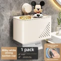 Toilet Suction Cup Tissue Box, Toilet Paper Wall Mounted Waterproof Roll Paper Tube, Toilet Paper Storage Roll Paper Holder - Image 6
