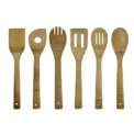 6 Pieces Bamboo Spoon Spatula Kitchen Utensil Wooden Cooking Tool Mixing Set - Image 3