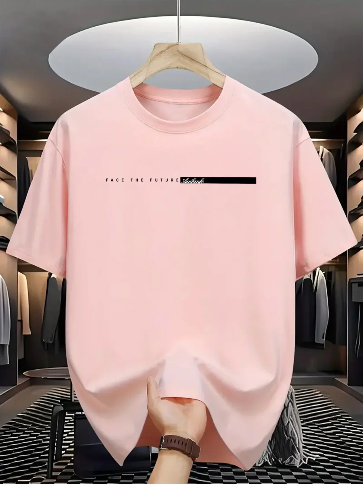 Summer Cotton Casual Loose Letter Print Round Neck Short-sleeved T-shirt Top High Street Fashion Trend for Men and Women YK2 - Image 5