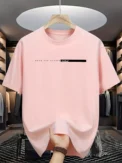 Summer Cotton Casual Loose Letter Print Round Neck Short-sleeved T-shirt Top High Street Fashion Trend for Men and Women YK2 - Image 5