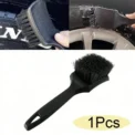 Car Tire Rim Brush Wheel Hub Cleaning Brushes Car Wheels Detailing Cleaning Accessories Black Tire Auto Washing Tool
