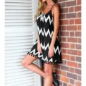 Summer Sexy Holiday Dress for women wave pattern tassel strap Sleeveless Holiday Dress Exotic Vitality suspender dress sexy - Image 2