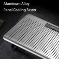 Notebook Radiator Stand Aluminum Alloy Gaming Cooling Fan Laptop Cooling Pad 11 13 17 inch Laptop Cooler Stand For Gaming - Image 5