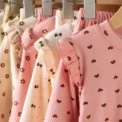 Spring Girl Children Ruffle Collar Floral Print Tshirt Boy Baby Solid Ribbed Bottoming Shirt Kid Casual Cotton Tees Clothes - Image 4