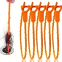 3PCS Pipeline Unclogger Drainage Blockage Remover Sink Bathroom Pipeline Garbage Hair Sewer Blockage Cleaning Tool