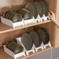 Kitchen Supplies Dish Drying Holders Organizer Upright Draining Dish Racks Organizer Plate Storage Holders for Kitchen Organizer