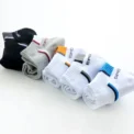 3/4/5/6 Pairs/pack of "Sports" MEN'S Summer Socks, Personalized Boat Socks, Breathable Mesh, Youth Student Socks, Mixed Colors - Image 3