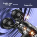 New Mini Double Headed Fascia Gun Portable Fitness Muscle Electric Massage Gun Relaxing Cervical Fascia Gun - Image 2