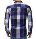 Foreign Trade Men's Long sleeved Checkered Shirt Seasonal Casual Top - Image 2