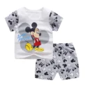 2pc/set Mickey Baby Summer Clothes Children's Tracksuit Short Sleeved Suit Girls Boys T-shirt + Shorts Outfits Disney 1-4 Age - - Image 6