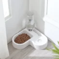 Corner Dog Bowl Pet Automatic Feeder Small Dog Cat Drinking Bowl For Dog Water Drinking Cat Feeding Large Capacity Dispenser