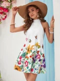 New women's sleeveless dress, holiday style sleeveless dress, women's clothing - Image 3