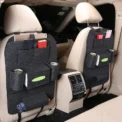 Felt Car Back Seat Organizer with 7 Pockets, Car Back Seat Kick Protector, Multi-Function Car Storage Bag, Home Felt Storage Bag - Image 2