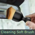 Car Interior Cleaning Tool Artificial Car Brush Crevice Dusting Detailing Car Air Vent Cleaning Soft Brush with Casing - Image 5