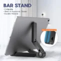Portable Foldable iPad Stand Compatible 4"-11"Tablet Phone Desktop Plastic Holder For Xiaomi Samsung Huawei Phone Tablet Stand - Image 4