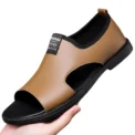Brand Man Sandals Designer Fashion Leather Casual for Men Summer Comfortable Beach Slippers Outdoor Non-slip Men Sandalias 2025 - Image 5